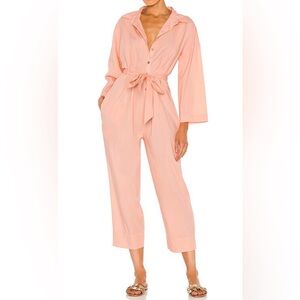 Free People Camron Tie-Waist Jumpsuit. Size M